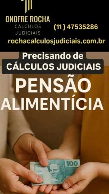⚠️Somos especializados em CÁLCULOS JUDICIAIS.

◼  Elaboração  de Calculos de risco processual conforme requerido pela autora. 

◼ Elaboração de Calculos judiciais  para fins de acordo.

◼Atualizações de Calculos já elaborados. 

◼ Asistecia tecnica  especializada em processos  judiciais  já em fases execução

.Entre em contato pelo Whatsapp e venha conferir nossos serviços de CALCULOS  JUDICIAIS  TRABALHISTAS, CÍVEIS ,E PREVIDÊNCIARIOS.

📲 ligue hoje mesmo ou mande um Whatsapp. 

#calculostrabalhistas 
#calculoscíveis 
#calculosprevidenciários 
#calculosjudiciaissaopaulo